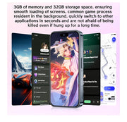 mini Smartphone for Kids with 4.0 inch Small HD Screen, 3GB RAM+32GB ROM,4G Dual SIM, Android 10.0,WiFi,Bluetooth,FM,GPS Pocket Phone