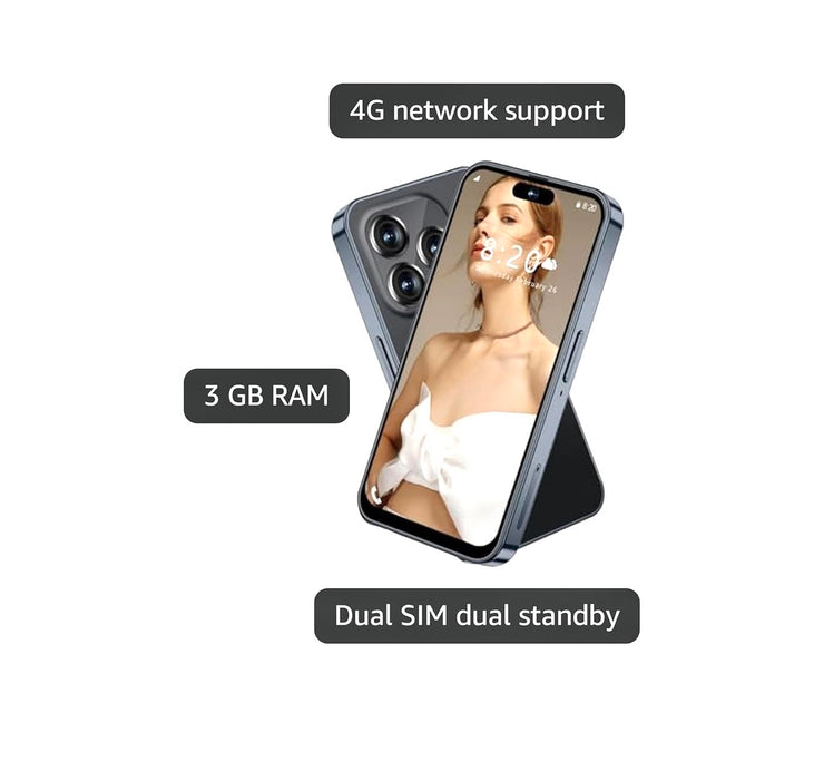 mini Smartphone for Kids with 4.0 inch Small HD Screen, 3GB RAM+32GB ROM,4G Dual SIM, Android 10.0,WiFi,Bluetooth,FM,GPS Pocket Phone